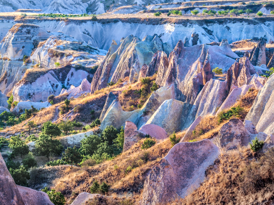 formations rocheuses de Cappadoce en Turquie