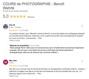 commentaires Google